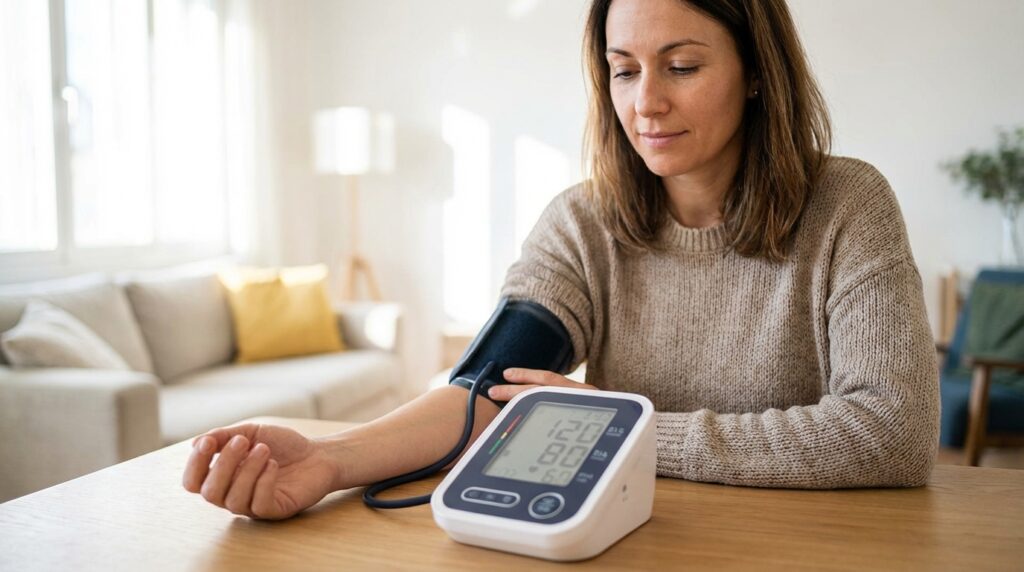 Home blood pressure monitor.