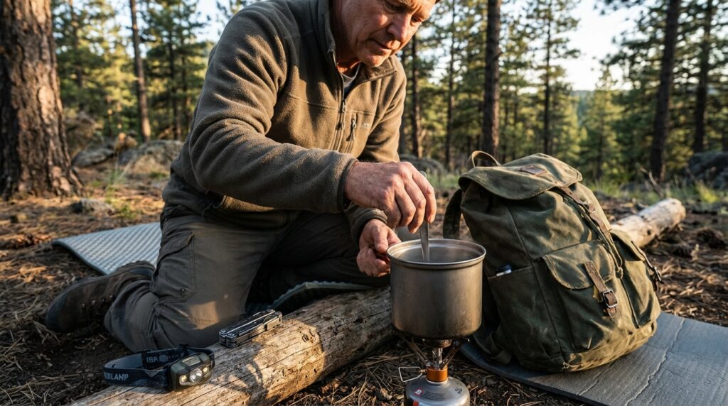 Camping gear essentials.