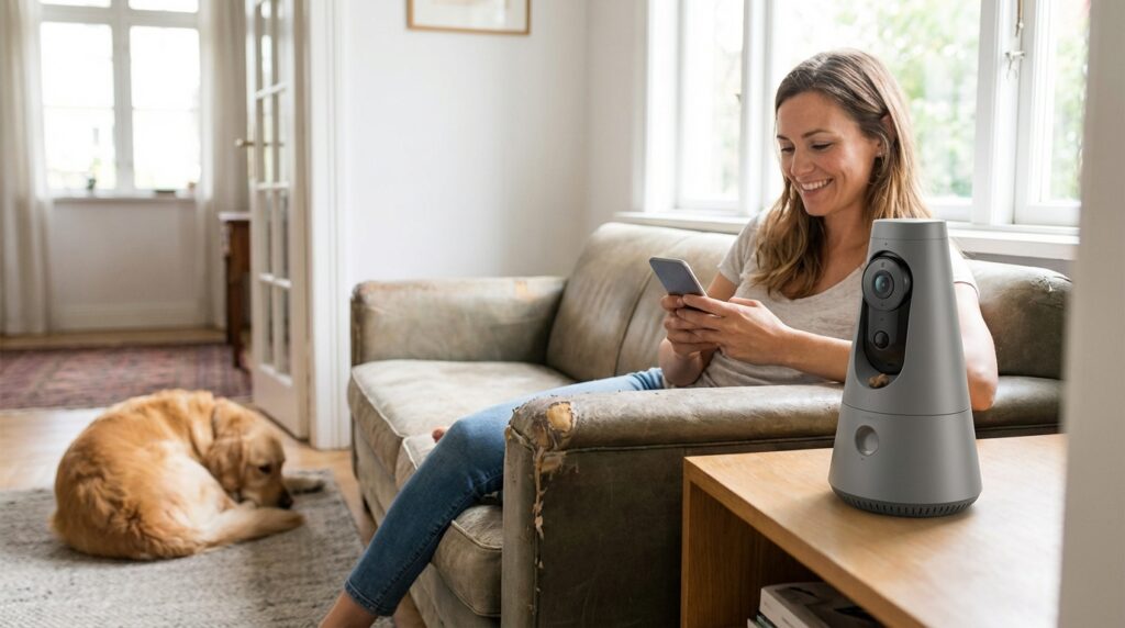 Pet camera monitoring