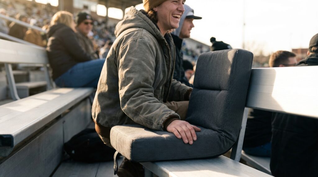 Supportive stadium cushions