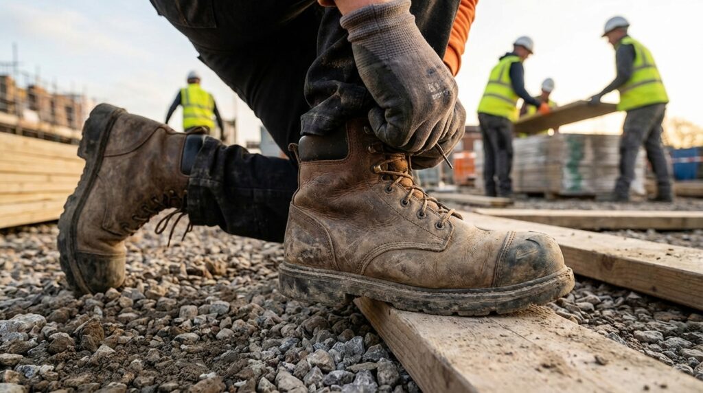 Durable safety work boots